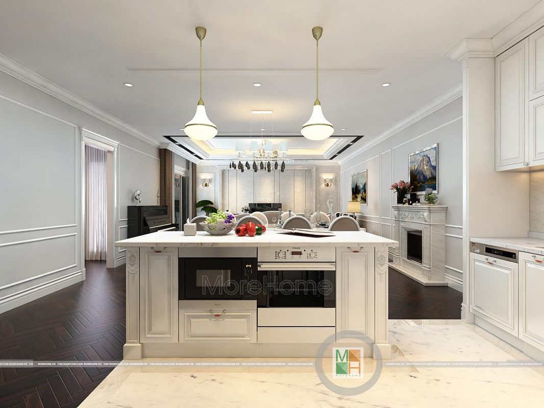 Tủ bếp tân cổ điển Imperia Garden